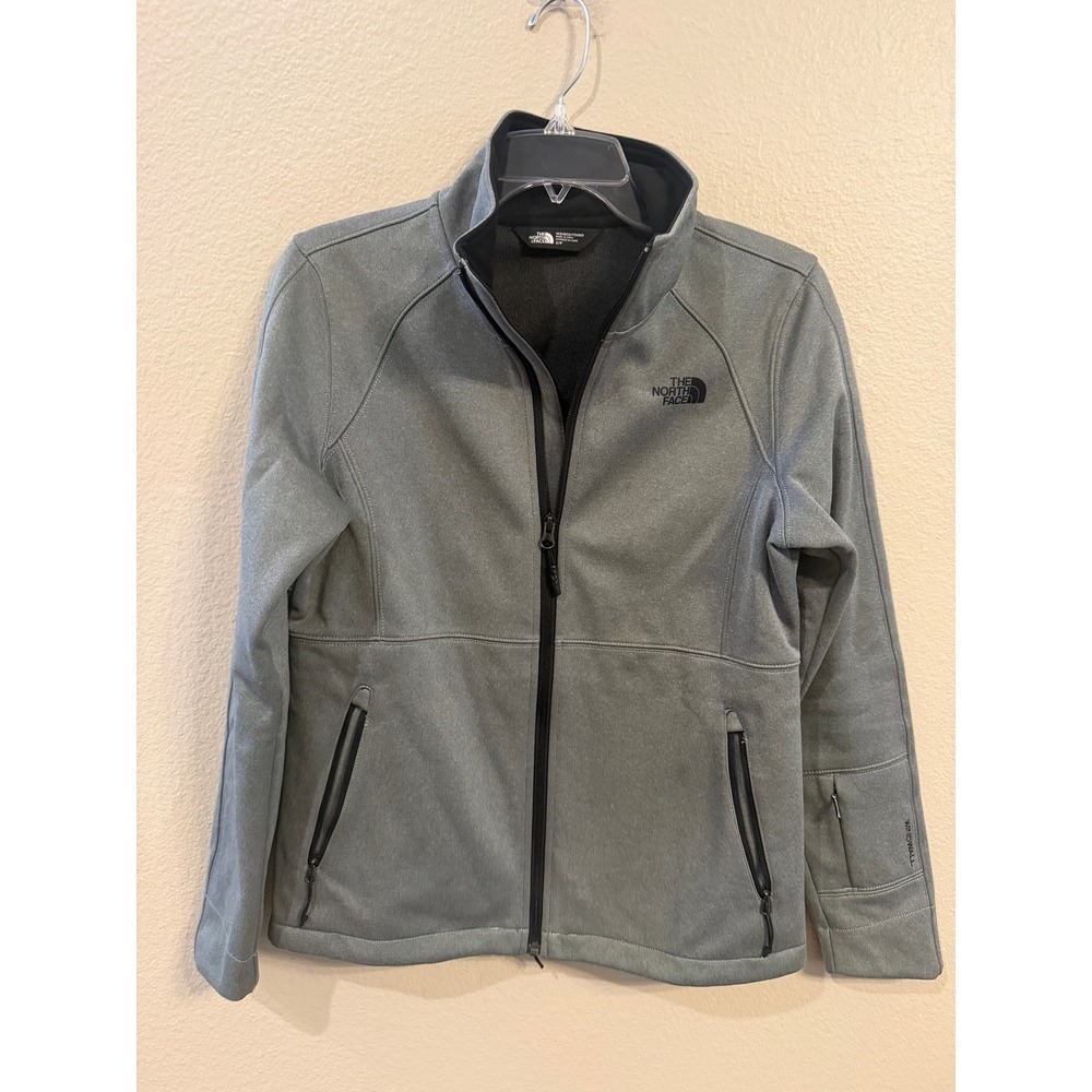 The North Face Apex Bionic Jacket Womens S Gray Excellent WindWall Softshell